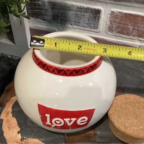 Ceramic crafted & corked “Love” jar.  Great gift idea.  Very gently used. - Picture 10 of 10